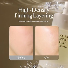 LA MUSE Cell Repair - Ampolla regeneradora de 1.35 onzas líquidas | Suero facial hidratante | Cuidado reafirmante y elástico | Radiance Boost | Cuidad