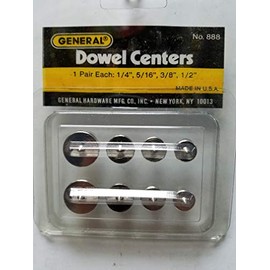 General Tools 888 8 Piece Dowel Center Pins Set (25099)