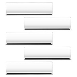 ULTECHNOVO Plastic Shelf Dividers, Clapboard Shelf Dividers, Supermarket Shelf Organizers, Commodity Shelf Separators with Magnet, 25X6cm, 5 Pack