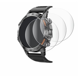 Savvies Pack of 4 Full Screen Protectors for Lemfo Smartwatch 1.39 Inch Full Cover Screen Protector Film [3D Curved, Transparent, Anti-Fingerprint]