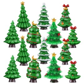 OKUMEYR 30pcs Craft Christmas Tree Mini Christmas Tree Christmas Accessories Desktop Christmas Tree Model Desktop Toppers Christmas Figures