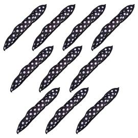 10 Piezas Rizador de Pelo de Esponja, Negro, sin Calor