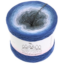 Colour Gradient Yarn, Bobbel Wool, Choice of Sizes, Knitting Wool, Crochet (Shadowland - Atlantic Outside, 200 g/1000 m, 3 Pieces)