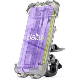 Premium Bike Phone Mount by Delta Cycle - Bicycle Smartphone Holder Adjusts to Any Handlebar & Fits Any Phone or iPhones - Easily Accessible On The Go - Hands-Free Access