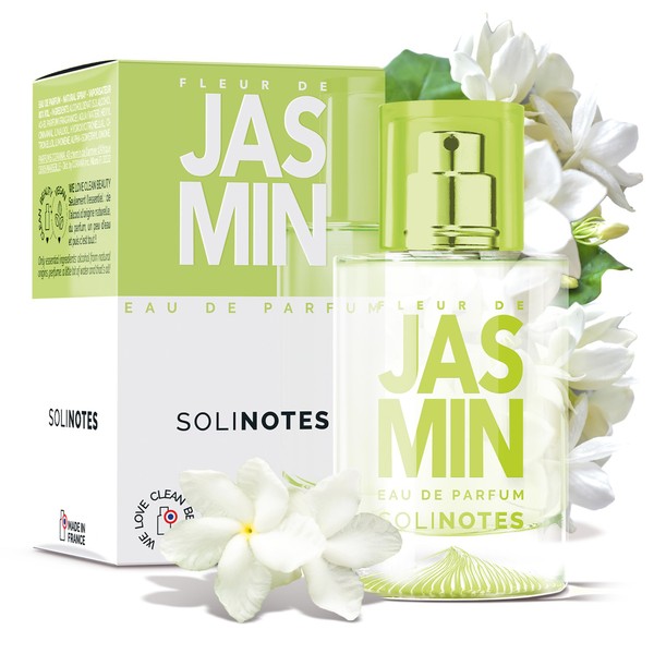 SOLINOTES Jasmine Flower Perfume for Women - Eau De Parfum | Delicate Floral and Soothing Scent - Made in France - Vegan - 1.7 fl.oz