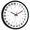 Foxtop 24 Hour Wall Clock Battery Operated Round Analog Wall