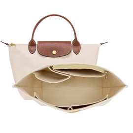 Leakkle Bag Organizer for Longchmp Tote Bag,Storage & Finishing Inner Bag,Bag Insert for Extra Handbag Inner Shaper