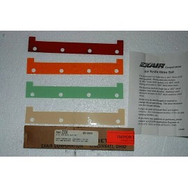 Exair 6-Inch Air Knife SHIM SET #2306, 6 Polyester Shims: Red Green Orange White