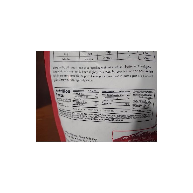 7-Grain with Flax Whole Wheat Pancake Mix