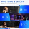Focusound 24 Pack Curved Acoustic Foam Panels 3" x 12"