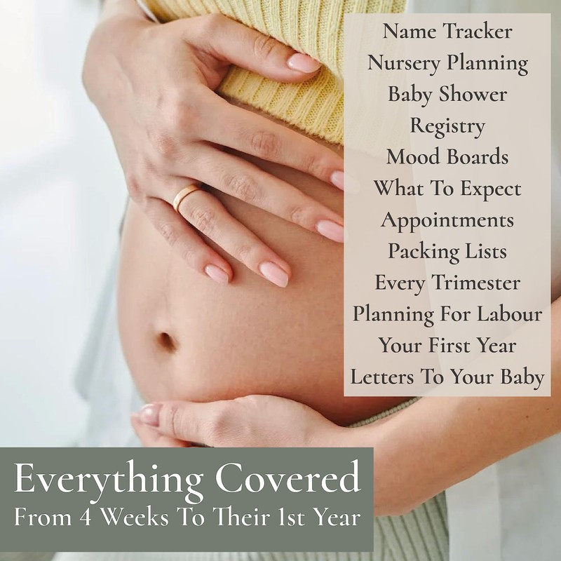 Pregnancy Journal and Memory Book Gift – Pregnancy Diary for
