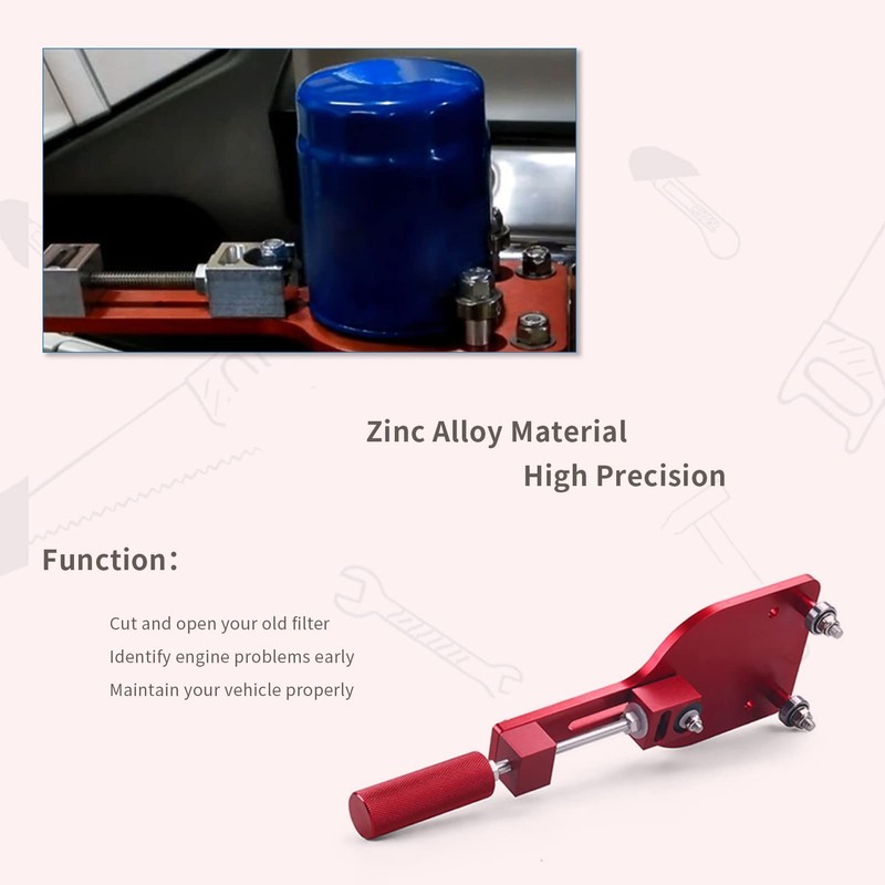 77750 Oil Filter Cutter, Zinc Alloy Oil Filter Cutting Tool,