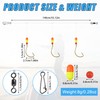 Pompano Rigs for Surf Fishing Rigs, 6/12pcs Pre-Rigged Pompano Rigs