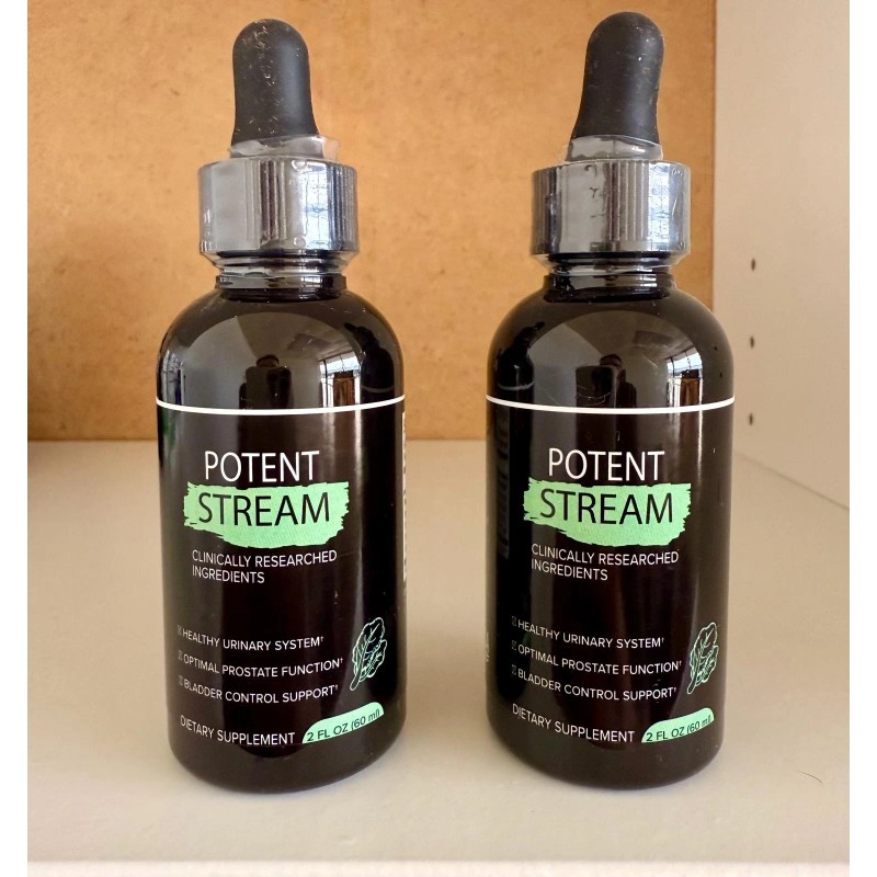 Potent Stream 2-Pack Potent Stream Drops, PotentStream Prostate & Overall