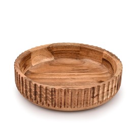 Mahasu Decorative Bowl Acacia Wood Handcrafted Coffee Table Décor Bowl for Kitchen or Dining Table Centerpieces(10" x 10" x 2.5")