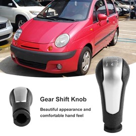 Pomo de Palanca de Cambios, Cabezal de Palanca de Cambios Cómodo de ABS, Compatible con Spark 2011-2015 2016/2017 Classic Beat Sedan y Hatchback 2016-2021