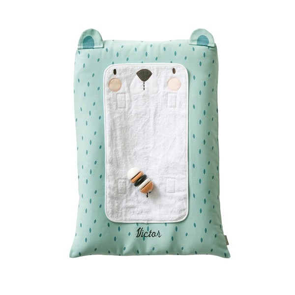 Vertbaudet Cover for Changing Mat Bear Green 72 x 49