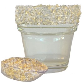 Snowy River Jewels Cocktail Salt - Natural Kosher Gold and Silver Margarita Salt for Cocktail Rimming (8oz Bag)