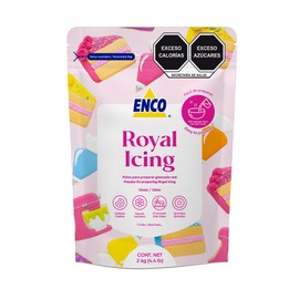 ENCO White Royal Icing Mix Vanilla flavor, Icing for Decorating Cookies (4.4 LB (2KG))