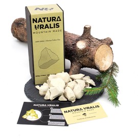 Natura Uralis Edible Siberian Yellow Clay | Food Grade Clay, Pastel to Golden Yellow - Amazing Crunch, Solid Texture, Velvet, Vegan Health Food, ASMR Food (500 grams)