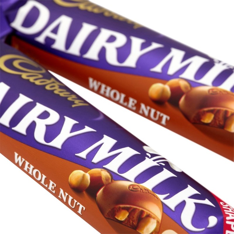 Cadbury Dairy Milk Whole Nut Single Bar (Pack of 24)