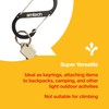 Amtech - Set of Dual Buckle Carabiners for Camping, Backpacks,