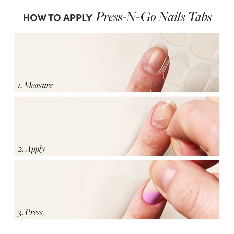 Glamnetic Press 'n Go Instant Nail Adhesive Tabs | Short