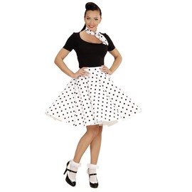 WIDMANN Costume Set 50s Lady 2-Piece, White