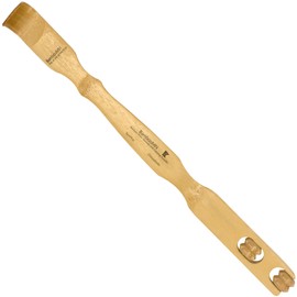 BambooMN 17 Inch Bamboo Wooden Back Scratcher Knobby Massage Roller Handle for Itching Stress Relief, 100 Units