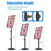 🥇 Retractable Sign Holder Stand 8.5x11 inch, Adjustable Floor Standing