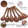 LISTANT Wooden Spatula Spoons Set for Cooking & Serving |