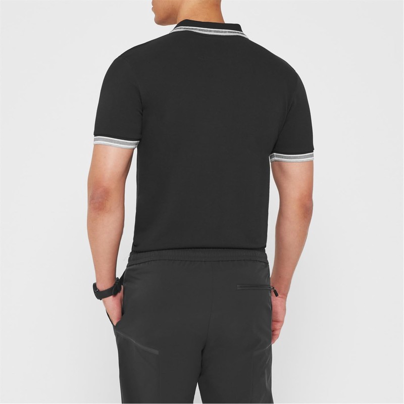 BOSS Men's Paddy Organic Cotton Polo Shirt with Contrasting Logo