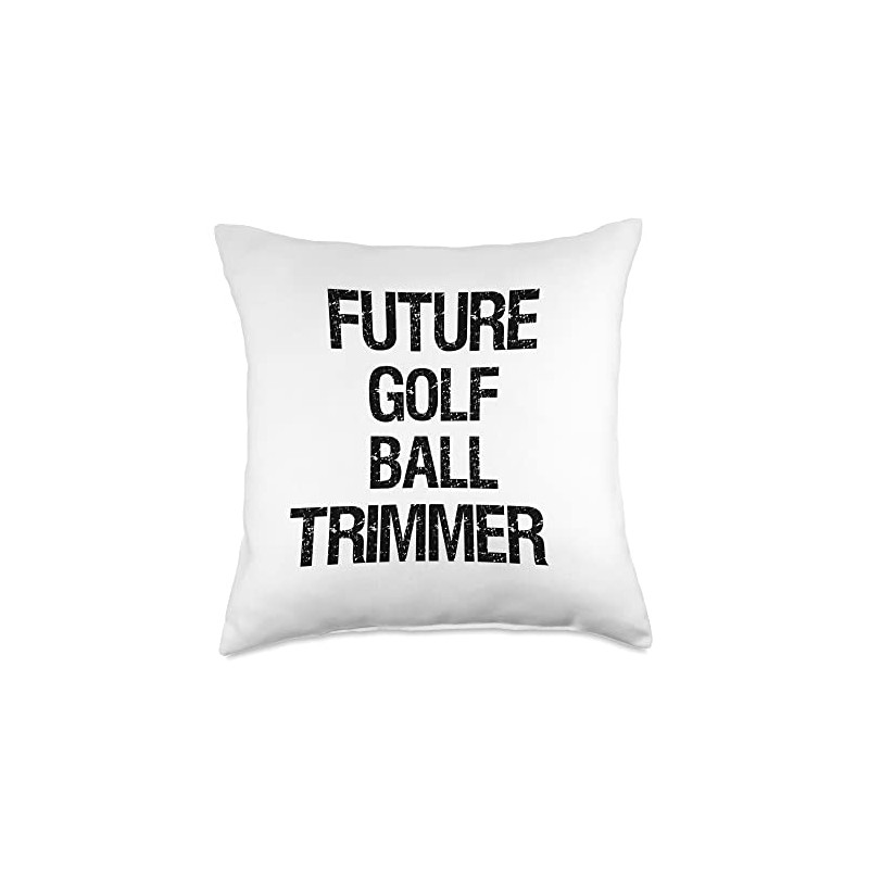 Future Golf Ball Trimmer Throw Pillow, 18x18, Multicolor
