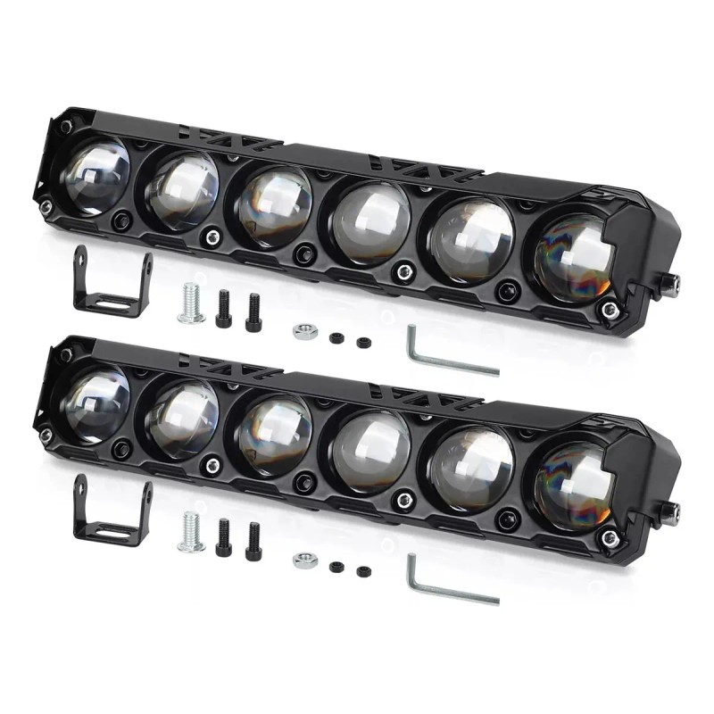 2pcs Faros Auxiliares Led Lupa Moto Auto 3 Modos