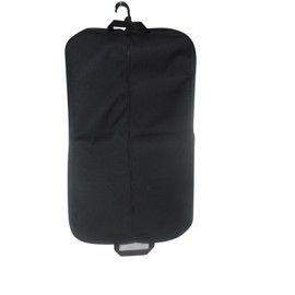 Carry On Garment Bag 600 Denier Polyester, 36" Height, Has Two Pockets, Made in USA. (Black)