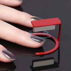 HYWWPFLAY 6pcs Cat Eye Nail Magnet with Bracket Cat Eye Magnet for Nails Magnetic Gel Polish Multi-Function Strong Nail Polish Magnet Stick Manicure Design Tool for Home DIY, Salon, Studio