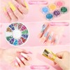 Acrylic Nail Kit For Beginners - 3-Color Powder (Clear/White/Pink)