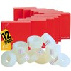 1InTheOffice Clear Packing Tape, Tape Rolls, 3/4-Inch, 1-Inch Core, 12