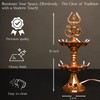 Electric Plastic Light, Pooja Diya with LED Spark, Home Temple