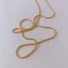 18K Italian chain sterling silver Margherita women’s Kimgo silver necklace