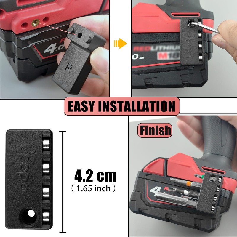 Upgraded Magnetic 1/4-Inch Hex Bits Holders Fit for Milwaukee 18V