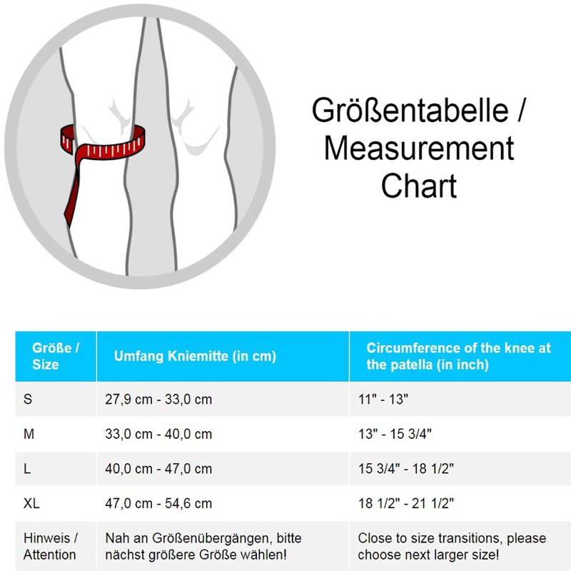 LP Support 941 Basic Kniebandage - Kompressionsbandage, Größe:M, Farbe:natur