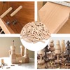Pack of 500 Assorted Wooden Dowels, M6 Wooden Plugs Dowel