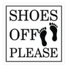 All Quality Square Shoes Off Please Wall or Door Sign