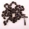 Large Rosary Beads. Extra Large Rosary. Large Wood Rosary. Black