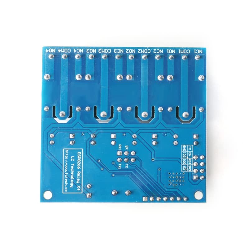 JESSINIE ESP8266 ESP-01 4 Channel 12V WiFi Relay Module 12V