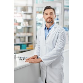 KODAMA White Laboratory Coat 100% Cotton - Press Stud Fastening, white, XXL