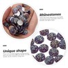 Healeved 300pcs Flat Back Rhinestones for DIY Crafts Glitter Gems