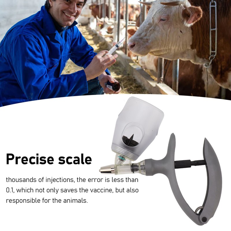 Livestock Syringe Adjustable Continuous Automatic Veterinary Syringe Gun for Cattle