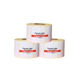 Labex Label - Direct Thermal Labels 45 x 25 mm | Zebra Labels - Thermal Labels on Roll; 3 Rolls: 3,000 Thermal Labels - Thermal Printer Labels Barcode/Address Thermal Labels